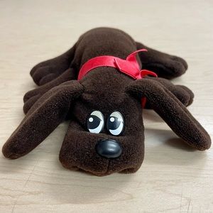 Vintage Tonka Pound Puppies Newborns Plush Dark Brown Dog Chocolate Lab 1985